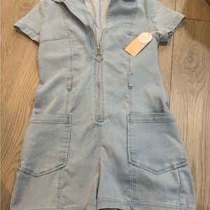 denim romper